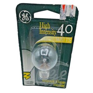 New GE Lighting High Intensity Light Bulb Clear 40 Watt 120 V 35156 Made In USA